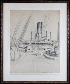Vernon Howe Bailey, Naval Charcoal Illustration