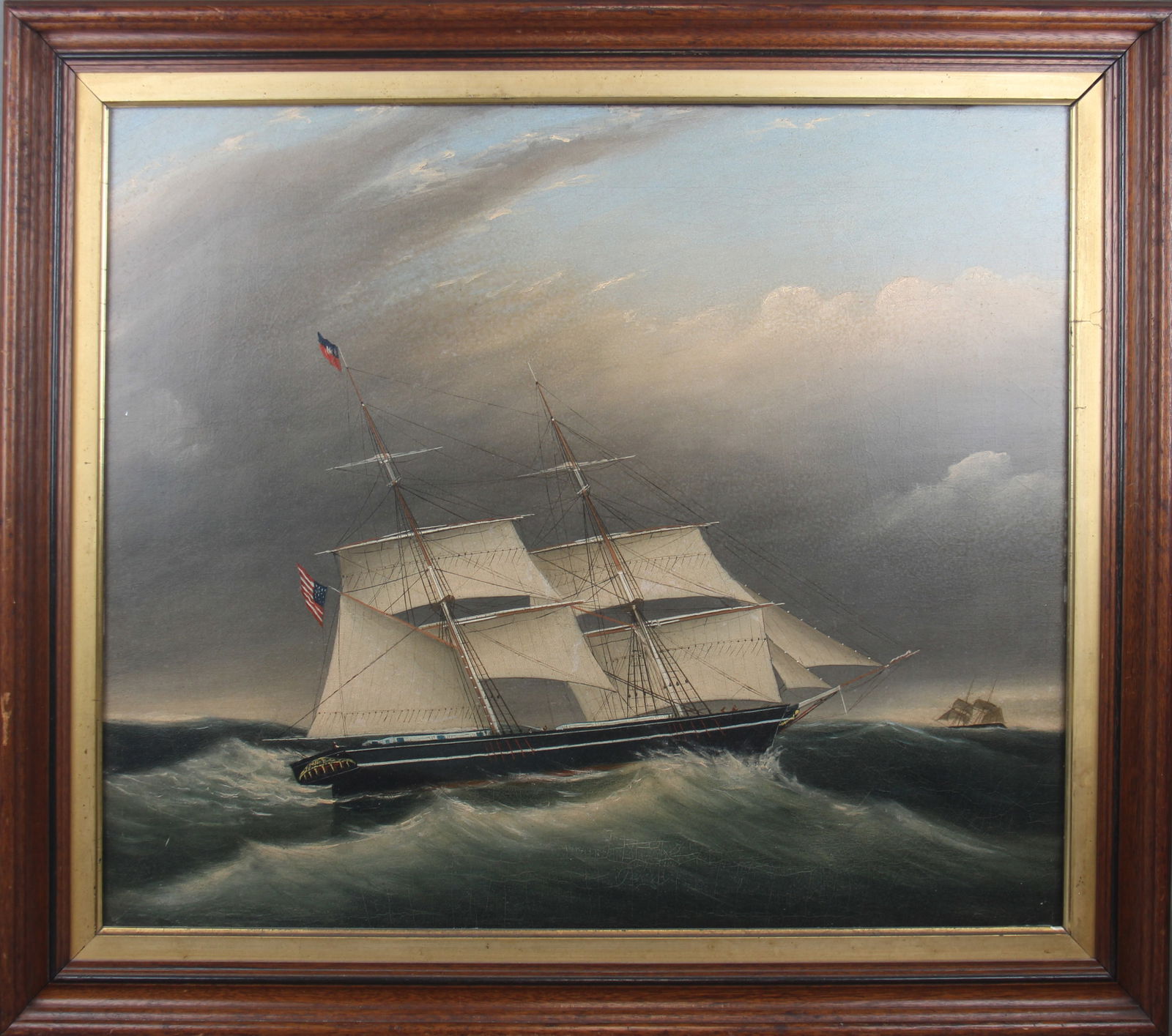 Attributed O/C, Clement Drew "Clipper Ships" (1 of 3)