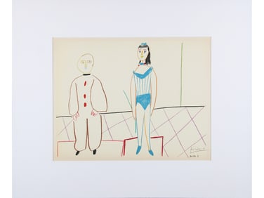 Pablo Picasso, La Comedie Humaine, Signed Litho