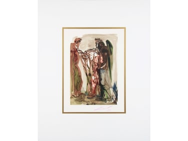 Salvador Dali, "Proud Ones", Signed Woodblock