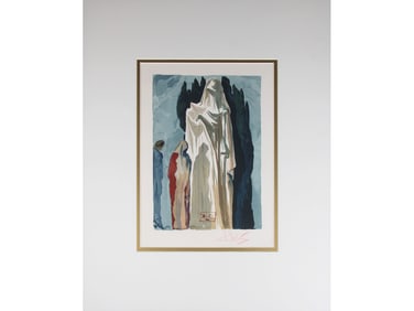 Salvador Dali, "Heretics", Signed Woodblock