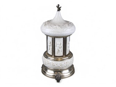 Reuge Swiss Cherub Cigarette Carousel Music Box