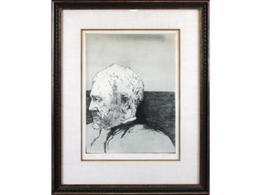 Leonard Baskin, Eakins, Signed Etching