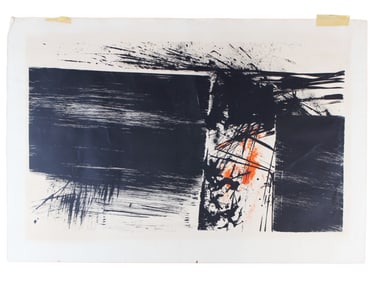 Jules Engel, "Red Poppies" Signed Lithograph