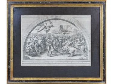 Large Architectural Engraving After Raphael