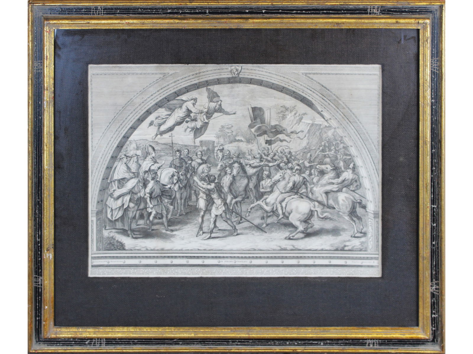 Large Architectural Engraving After Raphael (1 of 5)