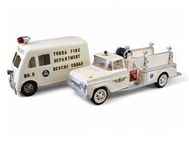 (2) Tonka Pressed Steel Emergency Vehicles