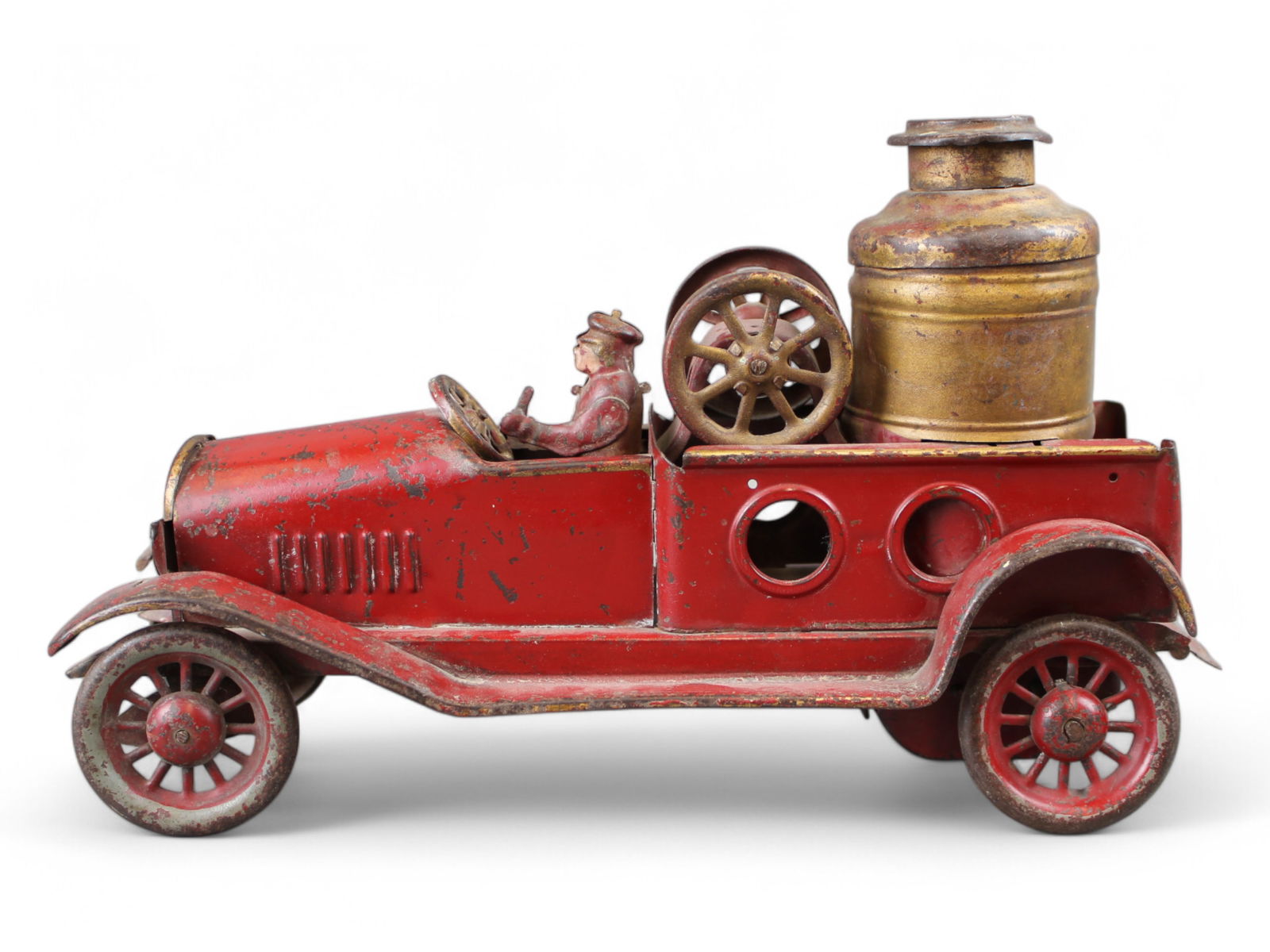 Dayton Tin Fire Pumper Friction Vehicle (1 of 5)