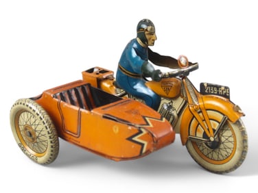 French SFA Motorcycle and Sidecar