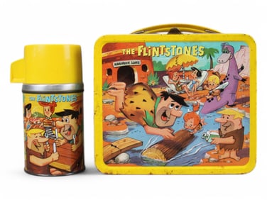 Flintstones Lunchbox and Thermos