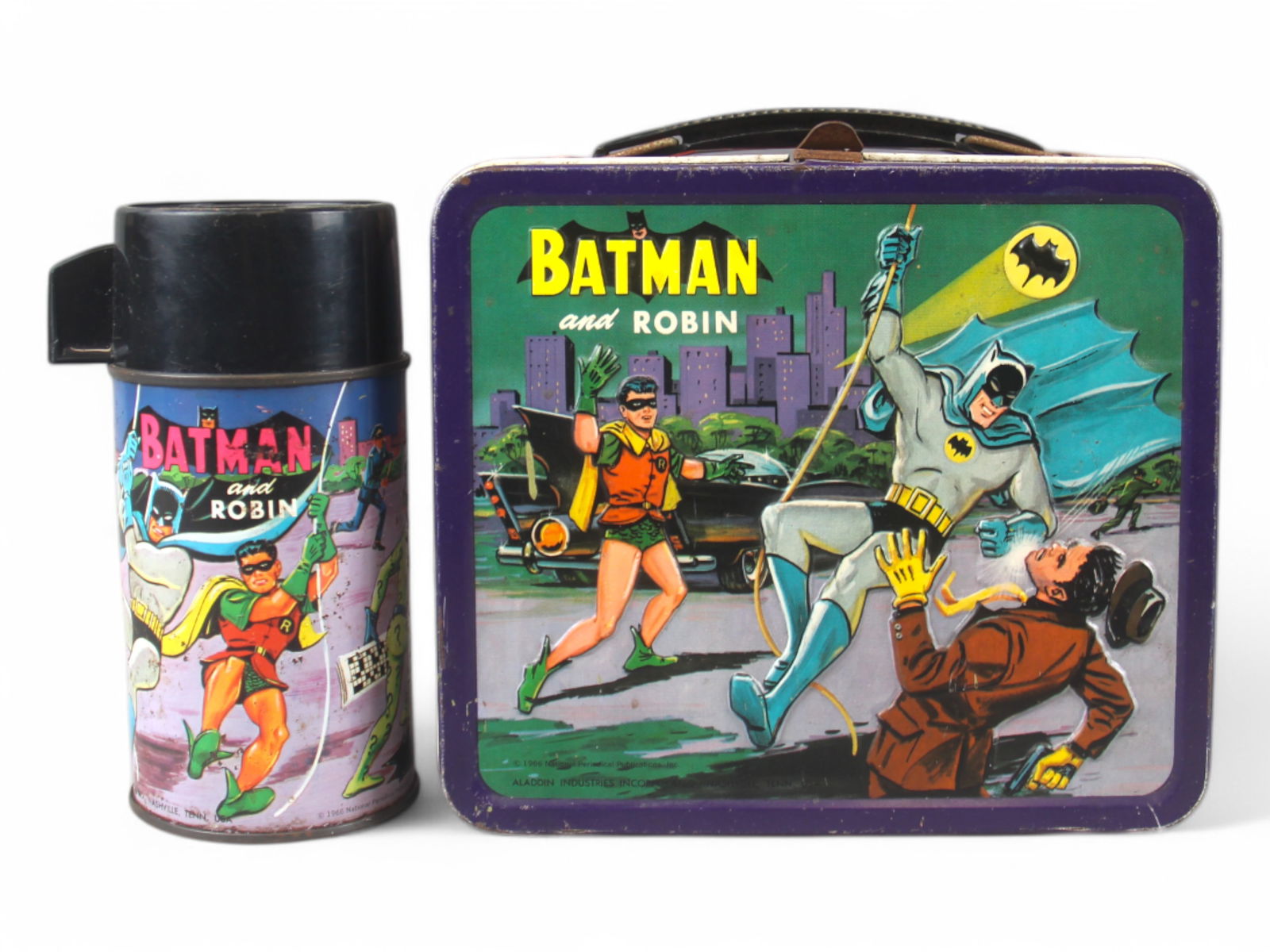 1966 Batman And Robin Lunchbox With Thermos. (1 of 11)