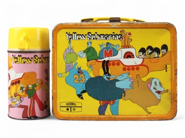 Beatles Yellow Submarine Lunchbox and Thermos