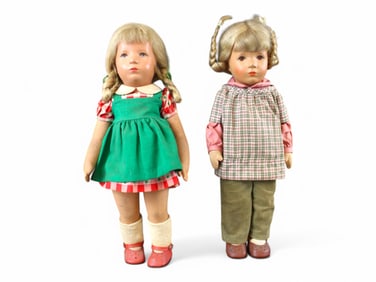 Kathe Kruse Lot of (2) Dolls