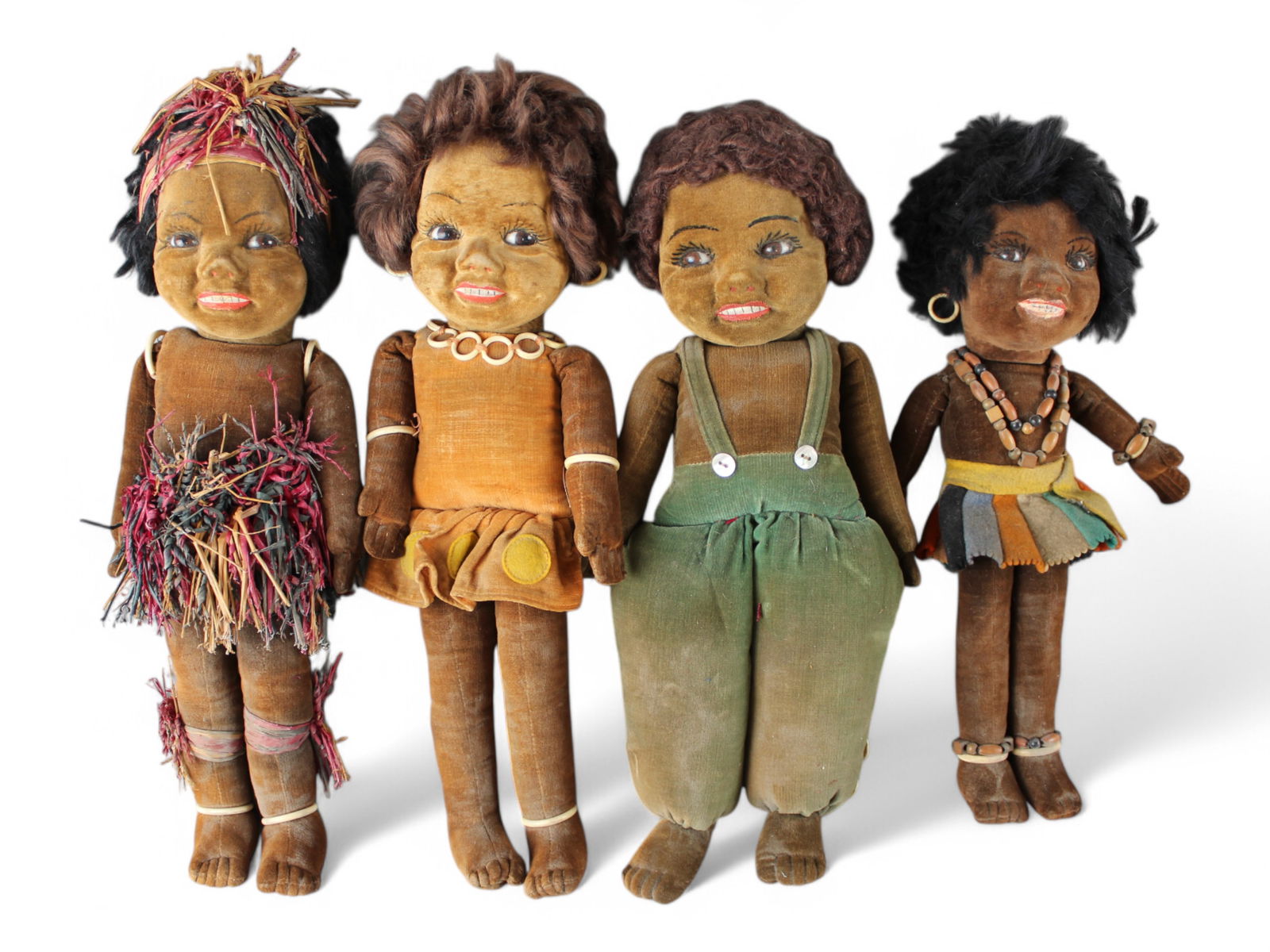 Norah Wellings. Lot of (4) Black Americana Dolls (1 of 11)