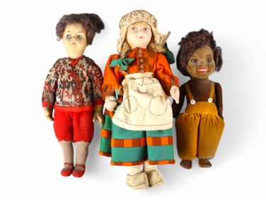 (3) Vintage Dolls Including Lenci
