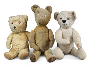 Lot of Three Vintage Teddy Bears
