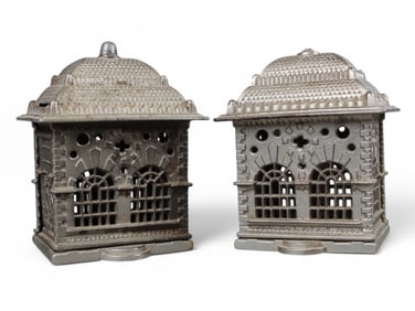 Pair of Cast Iron Still Banks