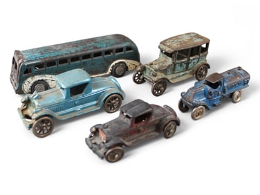 (5) Cast Iron Vehicles