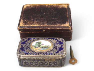 Cloisonne Bird Music Box