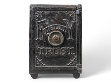 Large Fidelity Trust Cast Iron Bank
