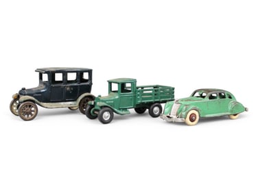 Lot of Three Cast Iron Vehicles