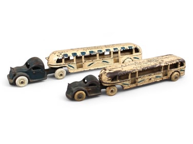 Lot of Two Century of Progress Cast Iron Buses