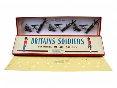 Britains #1318 British Machine Gunners Boxed