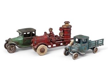 Lot of (3) Cast Iron Vehicles