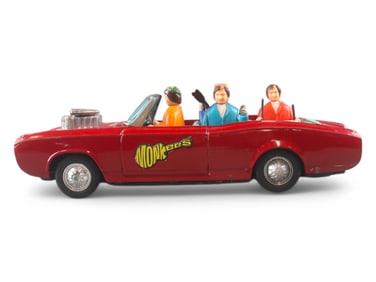 Tin Litho Battery Op Monkees Monkee Mobile 1960'S