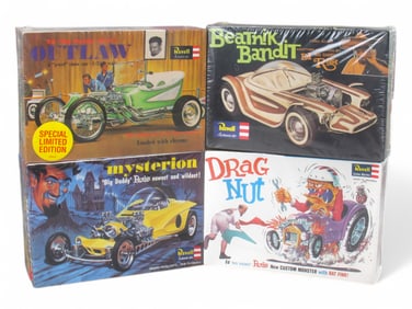 (4) Sealed New in Box Revell Model Kits