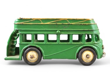 Cast Iron Arcade Double Decker Bus.