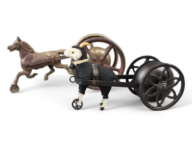 Lot of (2) Early Animal Bell Toys