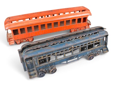 Lot of (2) Floor Train Passenger Cars