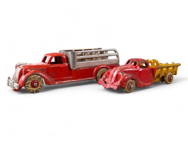 Lot of (2) Cast Iron Trucks