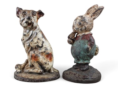 Cast Iron Door Stop Lot of (2)