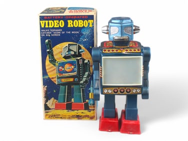 Boxed Battery Operated Video Robot SH Japan