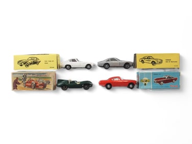 (4) Boxed Diecast Cars Spot On Crescent & Politoys