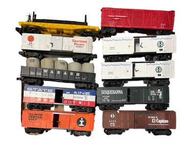 20 Assorted Lionel American Flyer Freight Cars