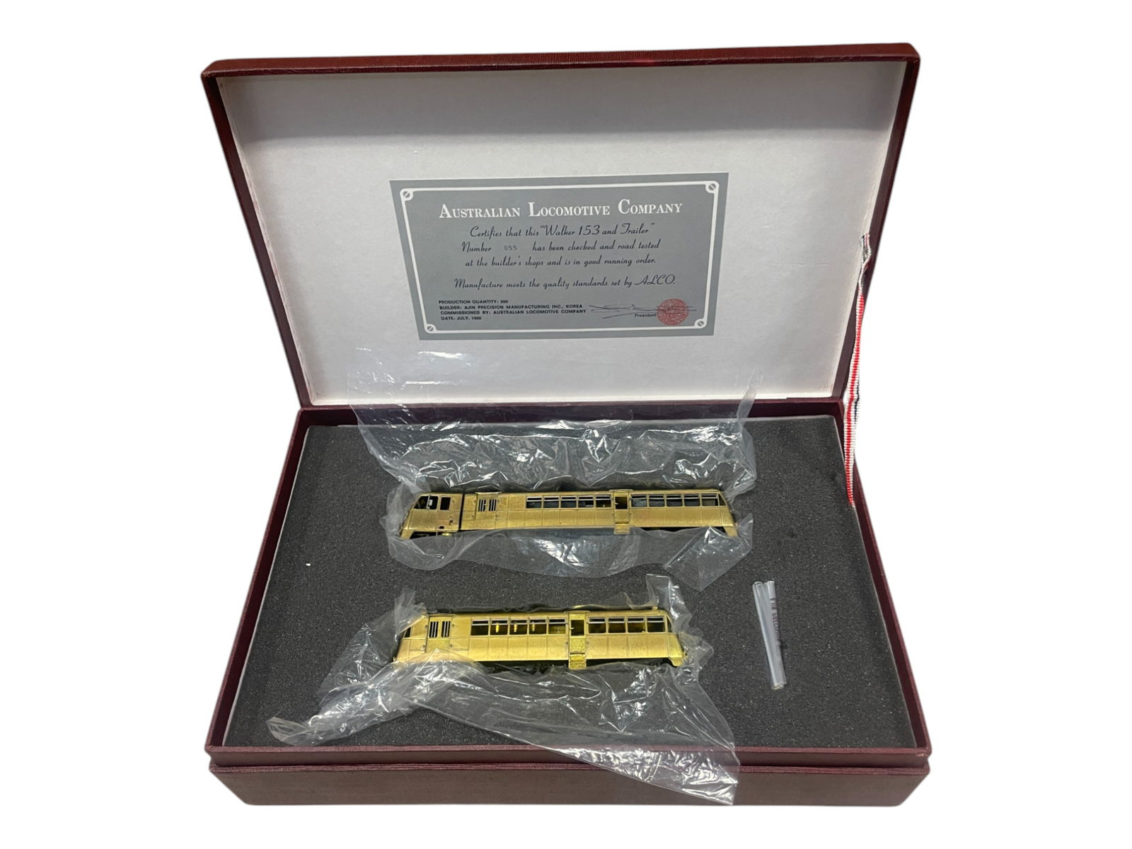 Alco HO Brass Walker 153 & Trailer (1 of 3)