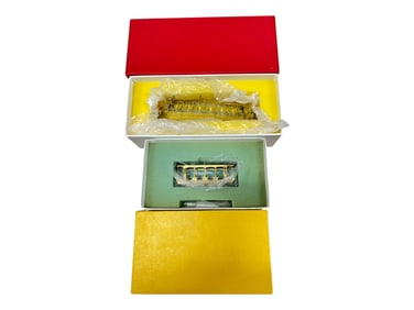 2 Brass HO Trolley Cars