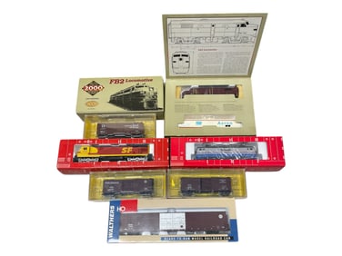 8pc American HO Trains Group