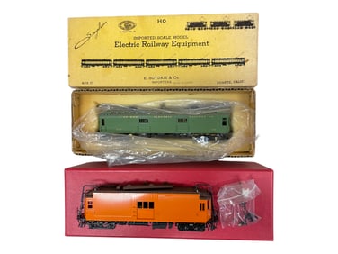 2 Brass HO Maintenance Box Motors