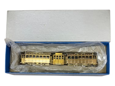 Custom Brass HO Brass Boston Elevated Trolley