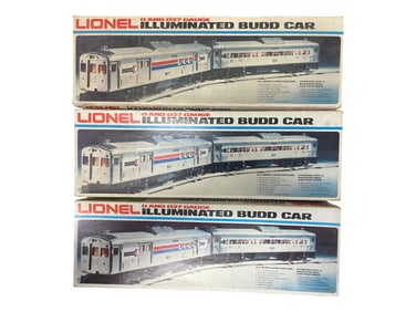 3pc Lionel MPC Amtrak BUDD Set