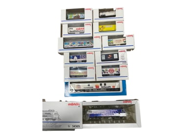 12pc Marklin HO Swiss Goods Train