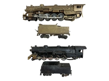 2 Early Knapp Brass HO Berkshires