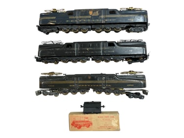 1930s George Stock Brass HO GG1s & Test Car