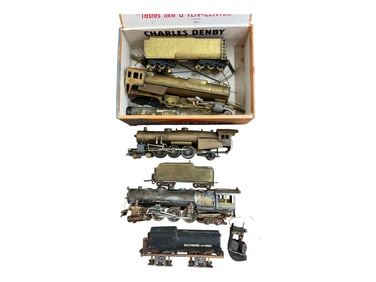 3 Early Brass HO Steam Locomotives