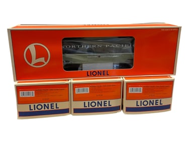 4 Lionel NP Streamline Passenger Cars