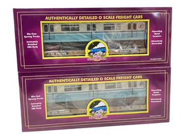 2 MTH 20-98381 R36 Subway Cars on Flats